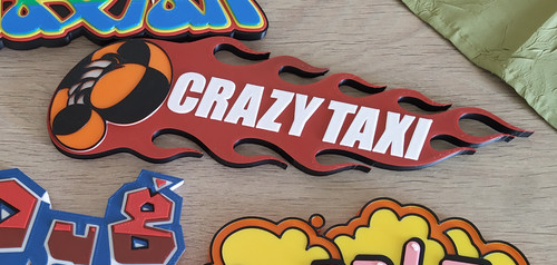 Enseigne crazy taxi - taxi, à