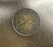  rara 2 euro malta 2008 con