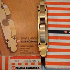 maniglia cremonese per finestra Valli e Colombo ottone satinato fiandra