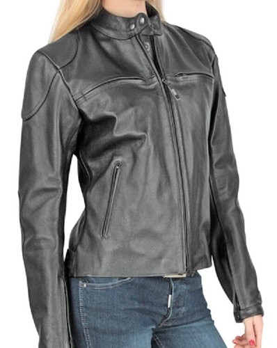 Giacca pelle donna moto - , oj