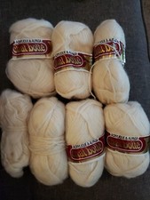 Vintage Chat Botte acryique & alpaga yarn acrylic  & alpaca Made in France ivory