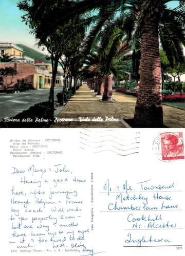 Vintage postcard spotorno - -,