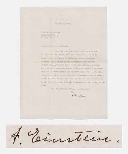 Lettera dattiloscritta albert - dattiloscritta,