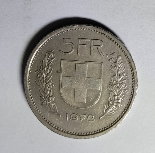 Moneta franchi svizzera 1978 - moneta,