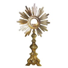 Ostensorio barocco ottone
