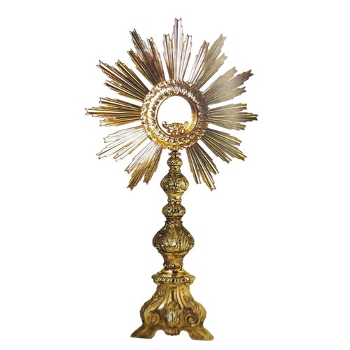 Ostensorio barocco ottone