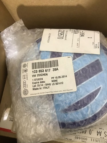 Original blue bettle front - blue, vw