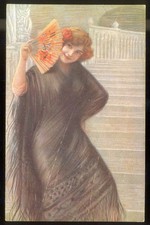 COSTUMI VENEZIANI 1920c-BELLISSIMA CARTOLINA-ORIGINALE e PERFETTA