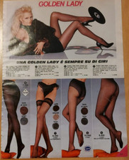 Postalmarket  1989-90 CLIPPING ritaglio PUBBLICITA' golden lady collant