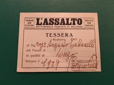 Tessera Arditi Squadristi PNF