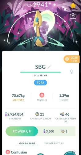 Pokemon shiny cresselia - pokemon,