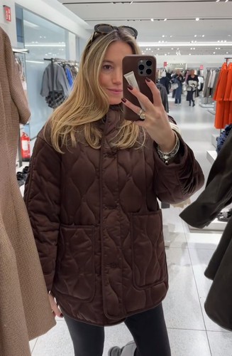 Giacca imbottita raso zara - imbottita,