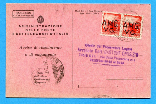 Trieste amg ricevuta - su,