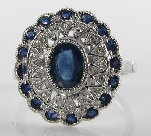 Anello art deco oro bianco - deco,