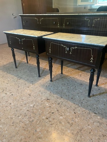 Comodini coppia vintage con