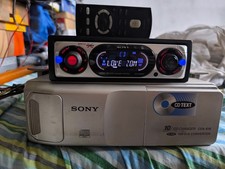 vintage autoradio sony xr-ca630x  cassetta + caricatore cd  cdx616 a 10 cd 50x4