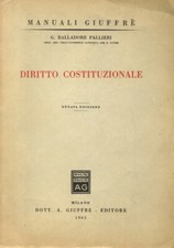 Diritto costituzionale. Ottava