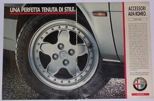 Advert Pubblicità 1992 ALFA ROMEO ACCESSORI - CERCHI IN LEGA
