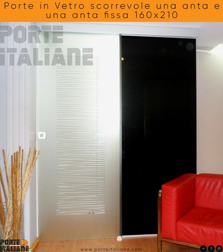 Porte vetro scorrevole una - porte,