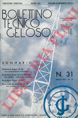 Radiotecnica geloso - radiotecnica,