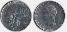 100 LIRE 1979 - FAO NUTRIRE IL