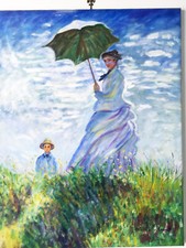 La Passeggiata riproduzione  di Claude Monet