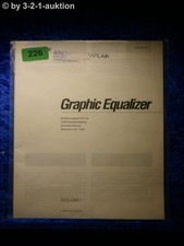 Sony Manuale Di Istruzioni SEQ V901 Equalizzatore Grafico (#0226)