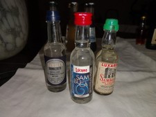 Lotto di 3 Bottigliette Sambuca Vintage 