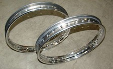 PAIR OF ALUMINUM WHEELS ALLOY