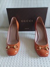 scarpe Gucci Vernice Crystal New Rust_colore arancio_nr. 37