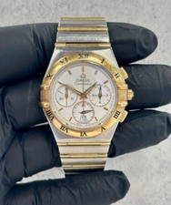 Omega Constellation Watch Chronograph Gold Steel Ultra Rare