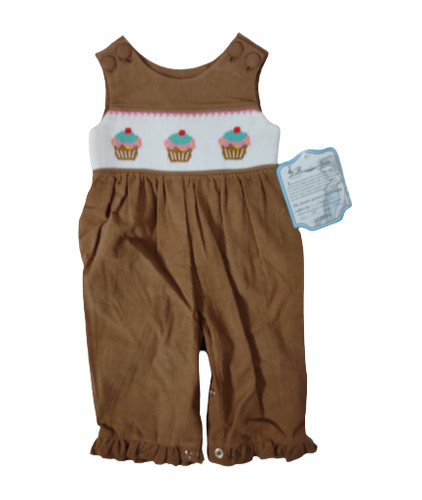 Cupcake marrone con - smock, baby