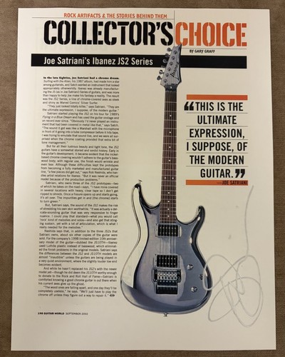 Joe satriani firmato guitar - satriani,