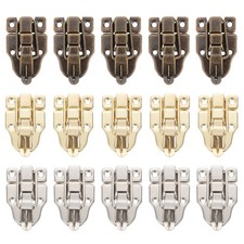  15 pezzi scatola di legno vintage serrature con fermaglio portagioie decorativo