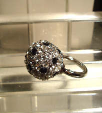 ANELLO FIRMATO "KJL",  VINTAGE, "DISCO BALL"