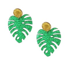  2 paia foglia verde orecchio