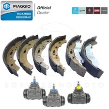 KIT COMPLETO GANASCE + CILINDRETTI FRENO ORIGINALE PIAGGIO APE TM P 703 BENZINA