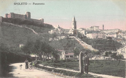 Cpa italie spoleto panorama - spoleto,