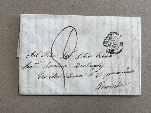 Lettera prefilatelica - a),