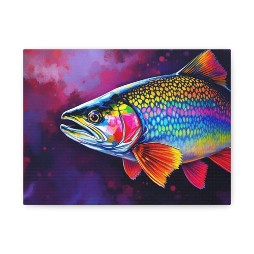 Trota arcobaleno vibrante