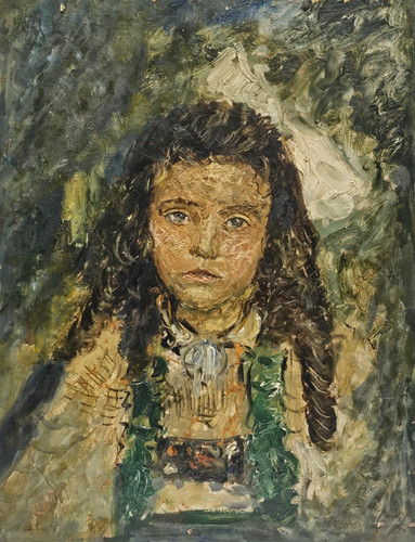 Dipinto olio masonite ritratto - olio,