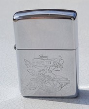 ZIPPO ORIGINALE HARLEY DAVIDSON LIVE TO RIDE AQUILA EAGLE CROMATO CHROME 1992