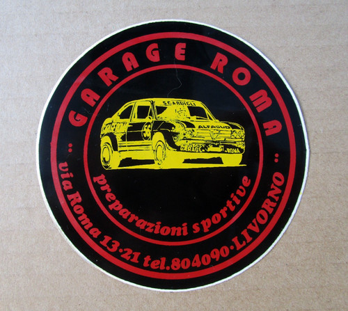 Adesivo sticker garage roma - adesivo/sticker,