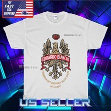 NUOVA T-SHIRT LOGO EDOARDO BIANCHI MILANO UNISEX DIVERTENTE AMERICANA USA TAGLIA S-5XL