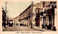Reggio Calabria c.so Garibaldi Tram e Negozio Cartoleria F. piccolo non spedita