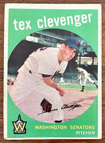 1959 topps 298 - #298, clevenger