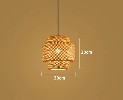 Lampada sospensione bambù - a,