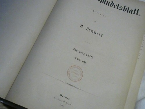 Bremer handelsblatt anno - anno, 1870