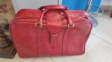 Valigia VINTAGE in Pelle Rossa