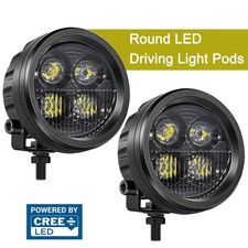 2Pcs 4" 80W Cree LED Round